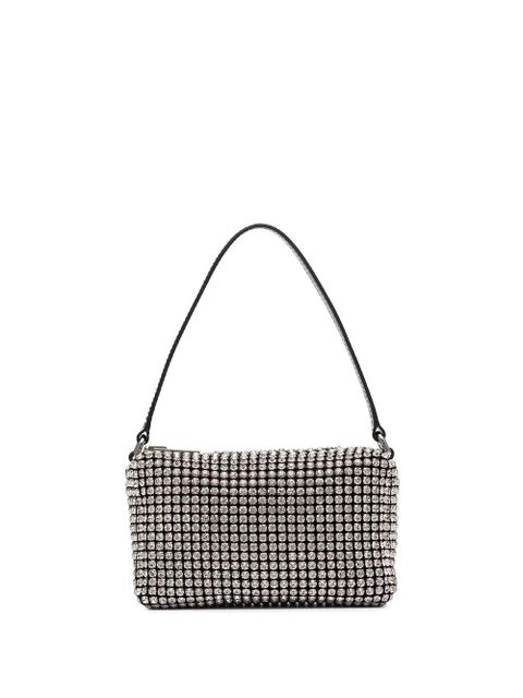 Alexander Wang medium Wangloc rhinestone-embellished clutch bag - Metallic - zdjęcie produktu nr 1