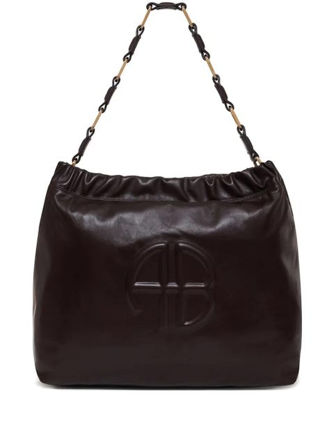 ANINE BING Kate logo-embossed shoulder bag - Red - zdjęcie produktu nr 1