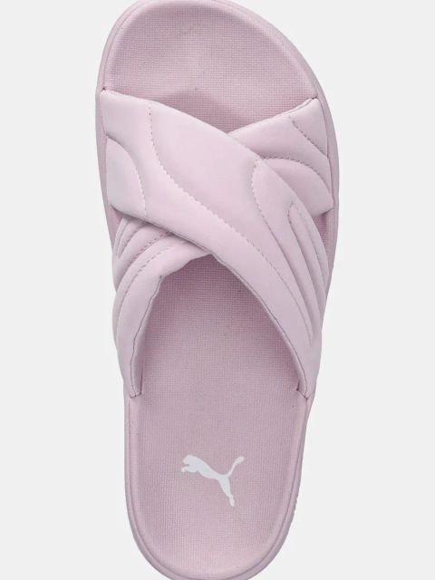 Puma klapki Leadcat Platform damskie kolor różowy na platformie 400340