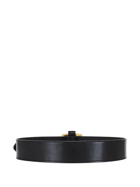 Saint Laurent square-buckle leather belt - Black - zdjęcie produktu nr 2