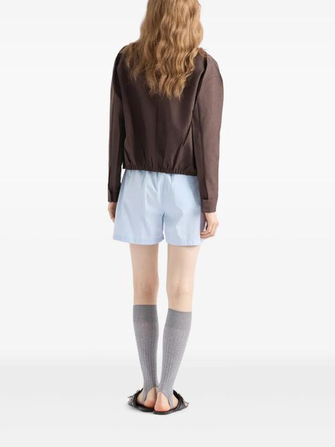 Prada cotton-poplin shorts - Blue - zdjęcie produktu nr 2