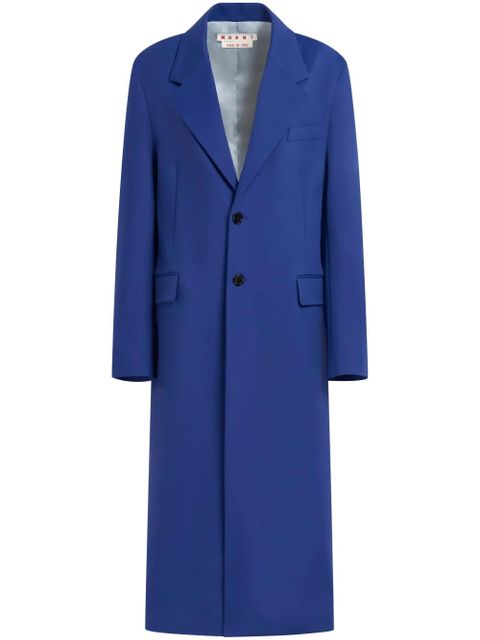 Marni single-breasted long coat - Blue - zdjęcie produktu nr 1