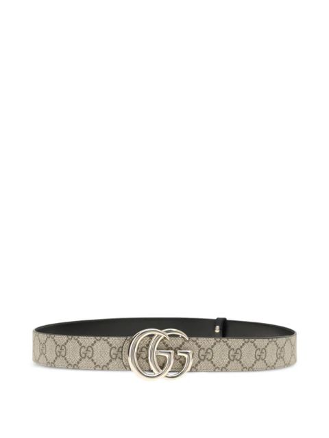 Gucci gg Marmont supreme reversible belt - Neutrals - zdjęcie produktu nr 1