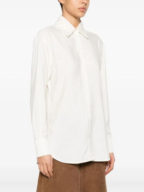 Golden Goose ribbed-effect shirt - Neutrals - zdjęcie produktu nr 2