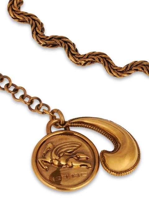 ETRO logo-charm chain necklace - Gold - zdjęcie produktu nr 2