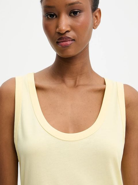 Answear.LAB sukienka kolor żółty midi prosta