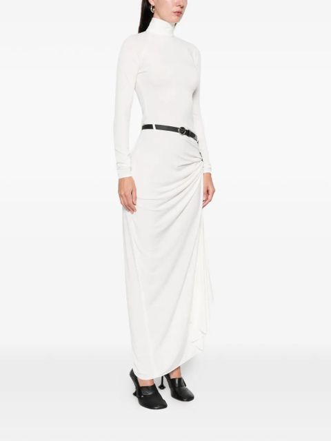 Coperni long-sleeve belted dress - White