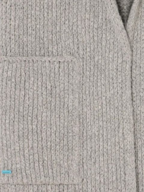 Alanui Finest ribbed belted cardi-coat - Grey
