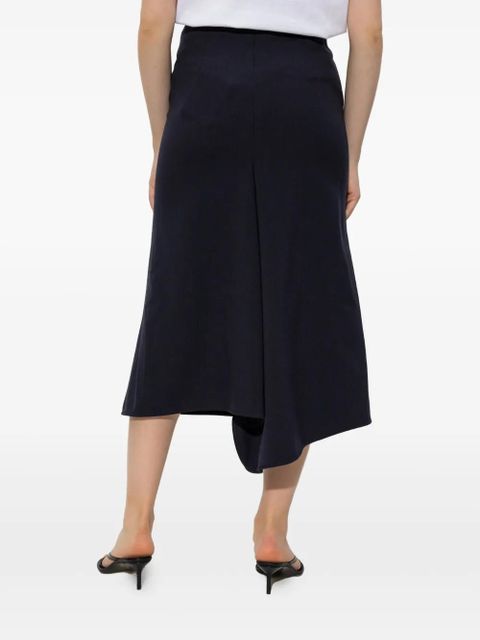 Victoria Beckham asymmetric-hem midi skirt - Blue