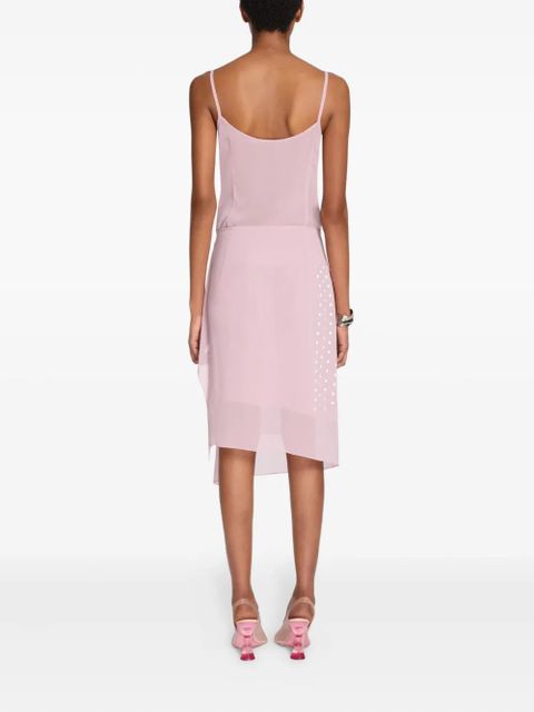 DRIES VAN NOTEN drape-detail skirt - Pink