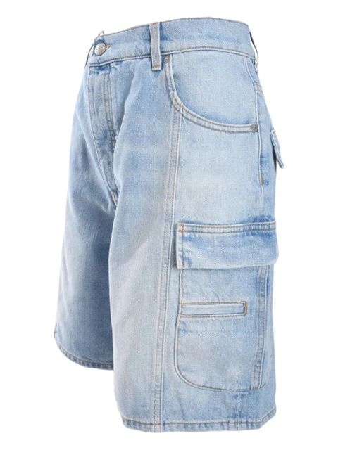 Off-White denim cargo shorts - Blue - zdjęcie produktu nr 2