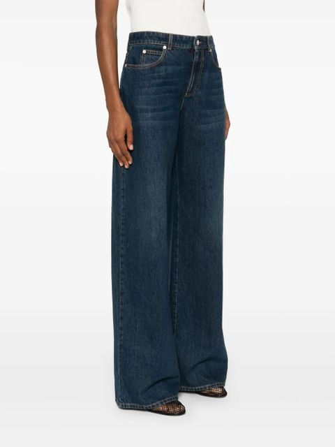 Alexander McQueen wide-leg jeans - Blue