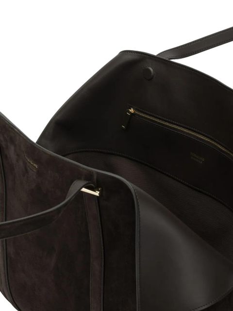 Ferragamo logo-detail shoulder bag - Brown