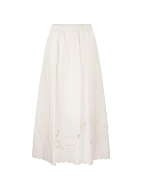 Weekend Max Mara Caravan embroidered midi skirt - White - zdjęcie produktu nr 1