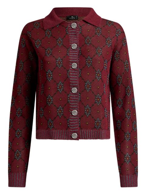 ETRO patterned cardigan - Red - zdjęcie produktu nr 1