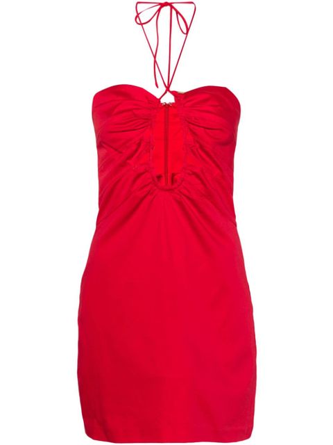 Cult Gaia Laura halterneck minidress - Red - zdjęcie produktu nr 1