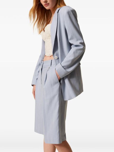 TWINSET pinstripe blazer - Blue