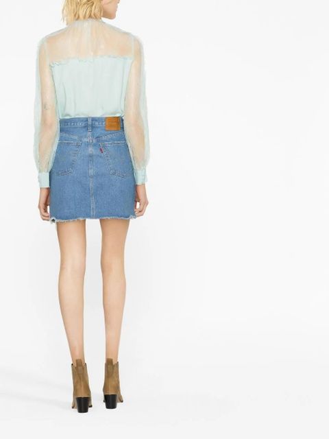 PINKO lace-panel blouse - Green