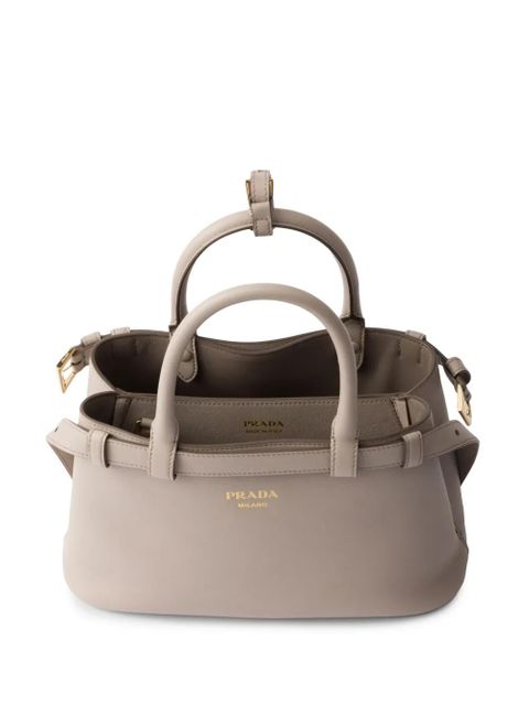 Prada small Buckle tote bag - Neutrals