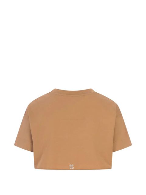 Givenchy cropped graphic T-shirt - Neutrals - zdjęcie produktu nr 2