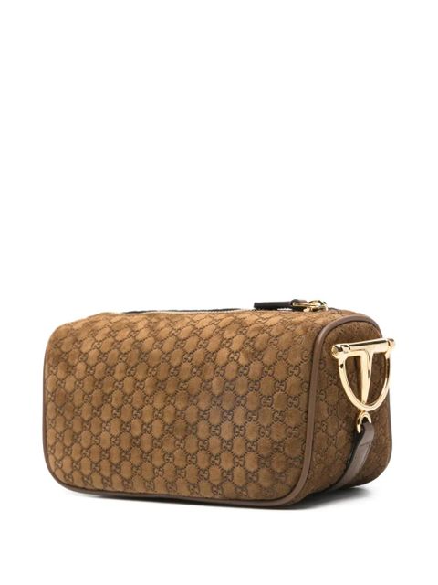 Gucci mini GG-logo cross body bag - Brown