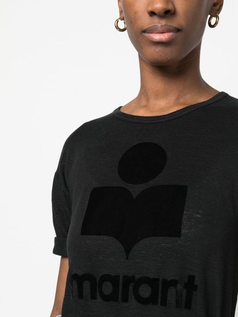 MARANT ÉTOILE Koldi logo T-shirt - Black