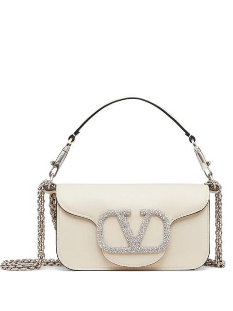Valentino Garavani Locò small shoulder bag with jewel logo - Neutrals - zdjęcie produktu nr 1