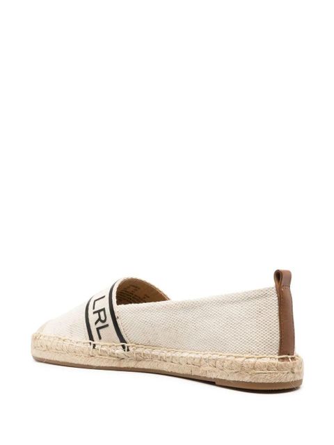Lauren Ralph Lauren logo-print slip-on espadrilles - Neutrals