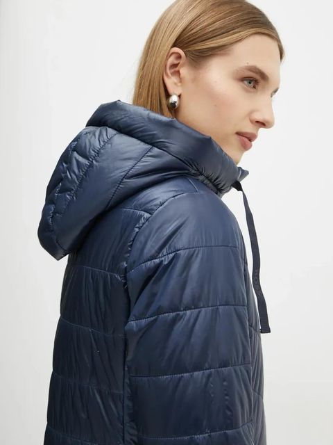 BOSS Orange kurtka damska kolor granatowy przejściowa 50527814