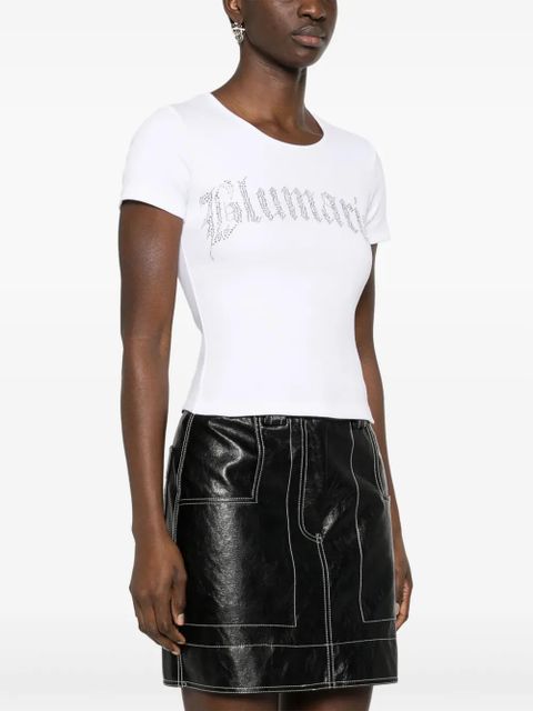 Blumarine rhinestone-embellished T-shirt - White