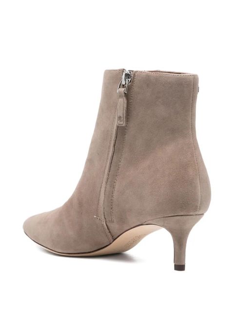 Lauren Ralph Lauren 50mm pointed-toe zip boots - Neutrals