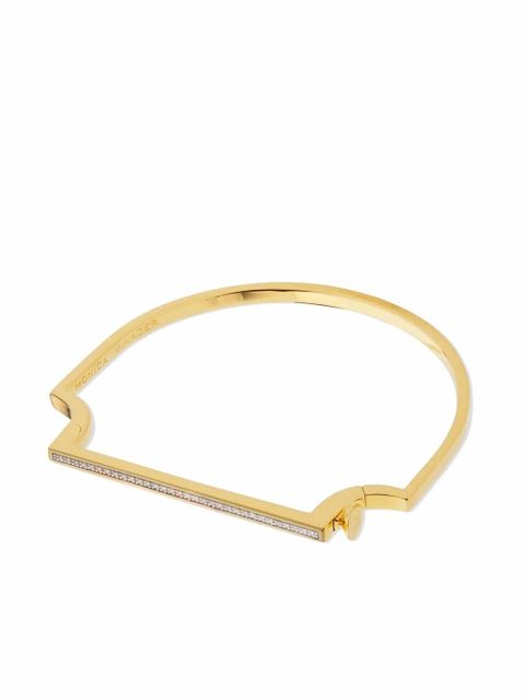 Monica Vinader signature skinny diamond bangle - Gold - zdjęcie produktu nr 1