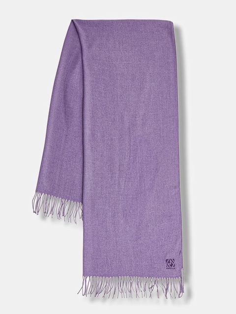 Marella szalik damski kolor fioletowy gładki 2523546067200 - zdjęcie produktu nr 1