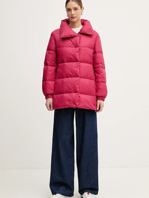 United Colors of Benetton kurtka puchowa kolor różowy zimowa 2NIWDN08X