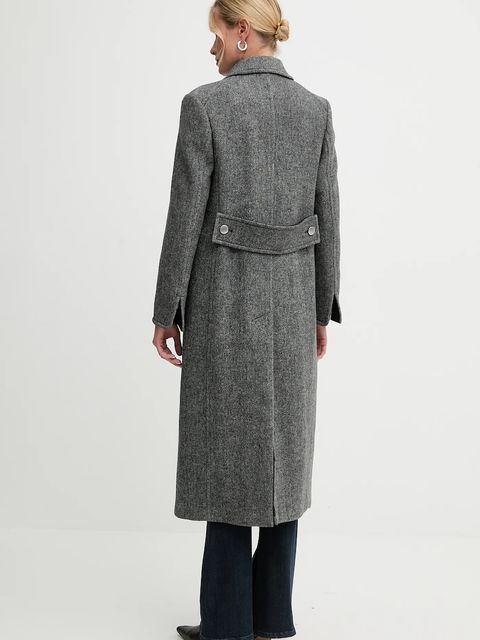 MAX&Co. płaszcz z dodatkiem wełny kolor szary 2526016034200