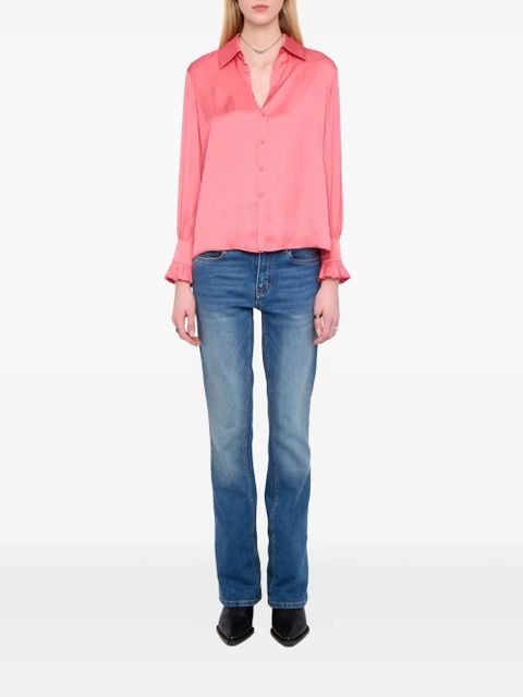 Zadig&Voltaire Thely satin-finish blouse - Pink
