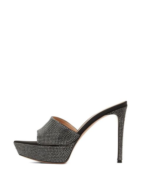Gianvito Rossi Betty rhinestone-embellished sandals - Black - zdjęcie produktu nr 1