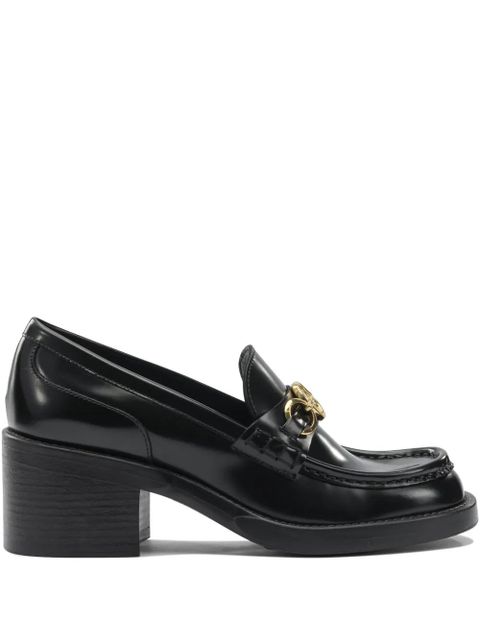 Chloé medallion heeled loafers - Black - zdjęcie produktu nr 1