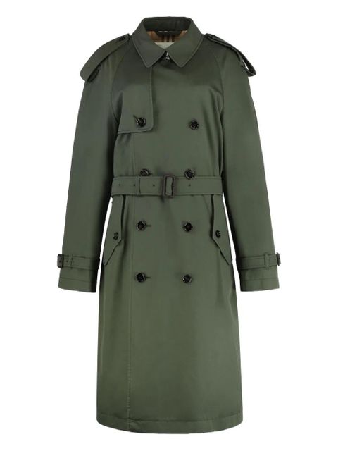 Burberry double-breasted belted trench coat - Green - zdjęcie produktu nr 1