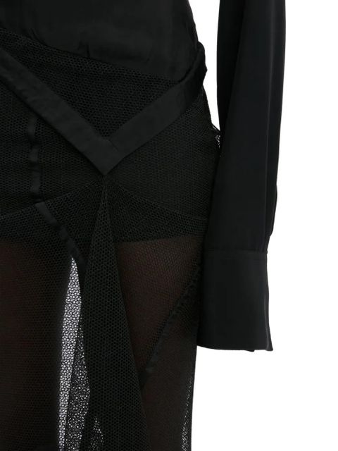 Victoria Beckham V-neck long-sleeve top - Black