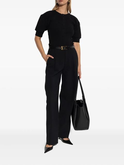 Victoria Beckham pleated side-pocket trousers - Black - zdjęcie produktu nr 2