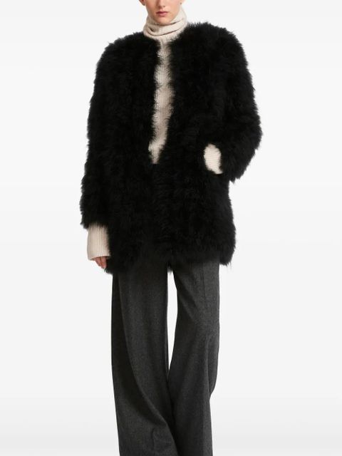 Yves Salomon feather jacket - Black - zdjęcie produktu nr 2