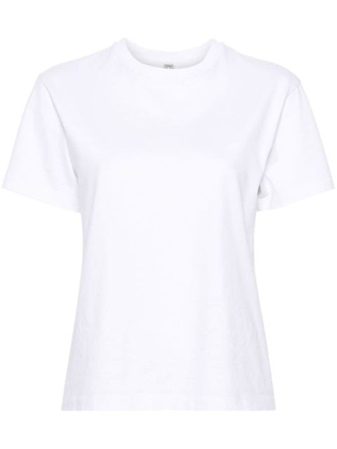 TOTEME crew-neck organic cotton T-shirt - White - zdjęcie produktu nr 1