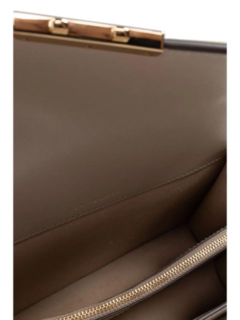 Tory Burch T Monogram leather shoulder bag - Neutrals