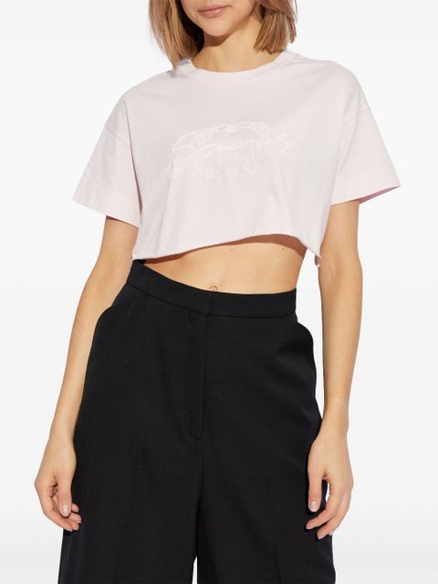 Givenchy cotton cropped T-shirt - Pink - zdjęcie produktu nr 2