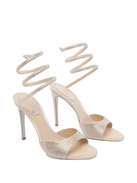 René Caovilla 105mm crystal-embellished sandals - Metallic - zdjęcie produktu nr 2