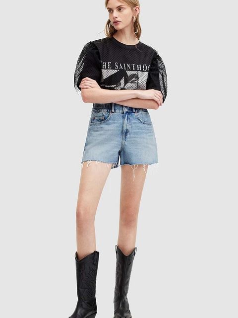 AllSaints szorty jeansowe HAILEY DENIM SHORT - zdjęcie produktu nr 2