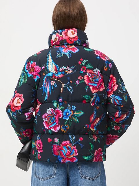 Medicine kurtka damska kolor multicolor zimowa oversize