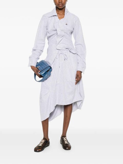 Vivienne Westwood drawstring striped midi skirt - White - zdjęcie produktu nr 2