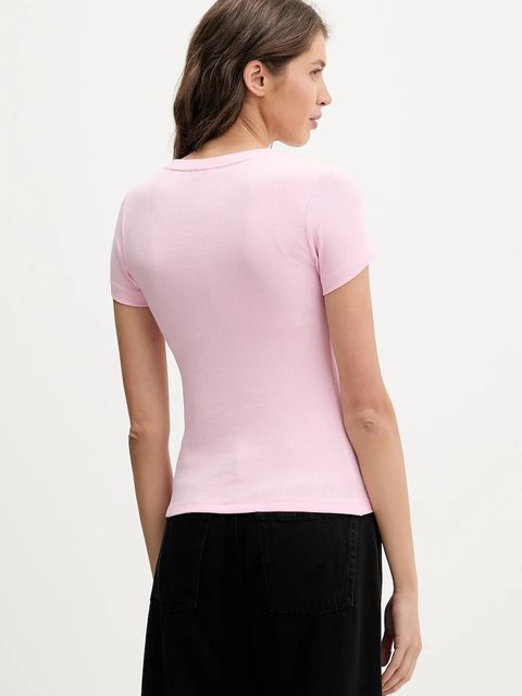 Guess Jeans t-shirt damski kolor różowy W6RP21 KA0H1 - zdjęcie produktu nr 2